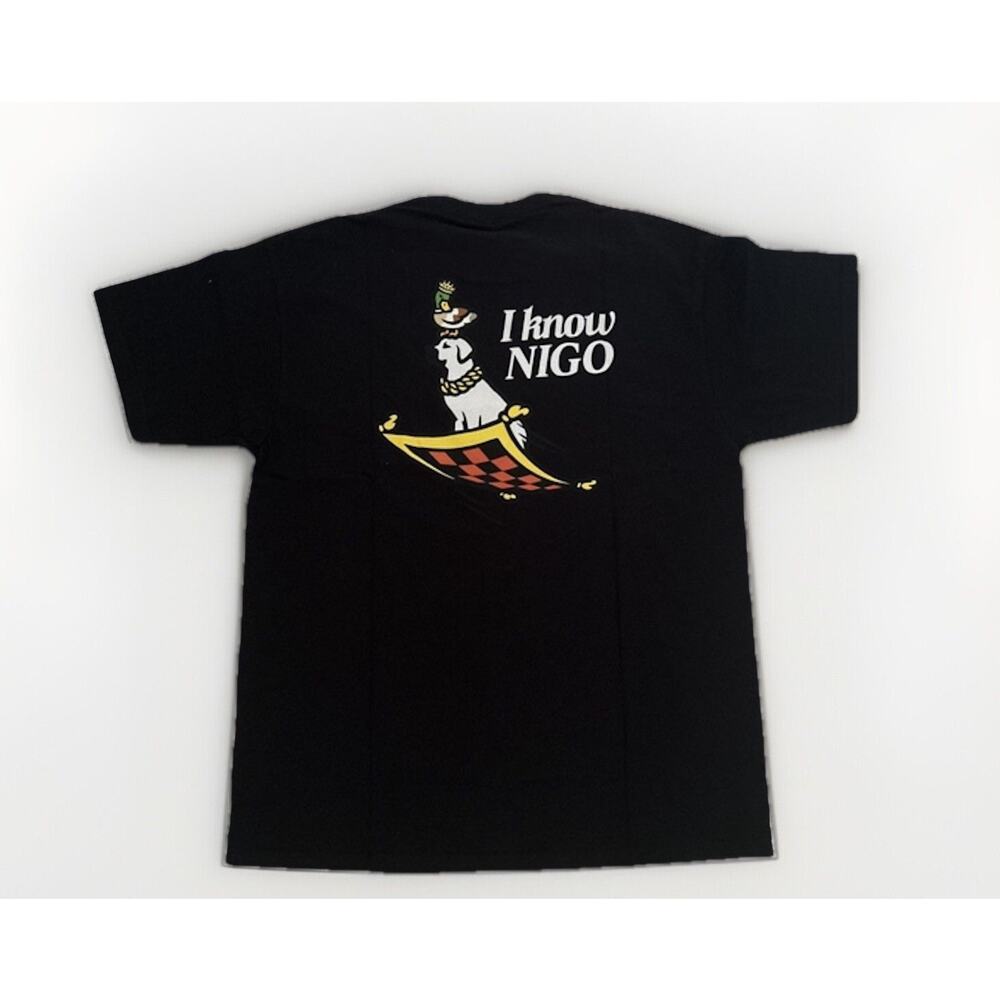 BAPE Founder Nigo x Human Made "I Know Nigo" Magic Carpet Tee Black Medium